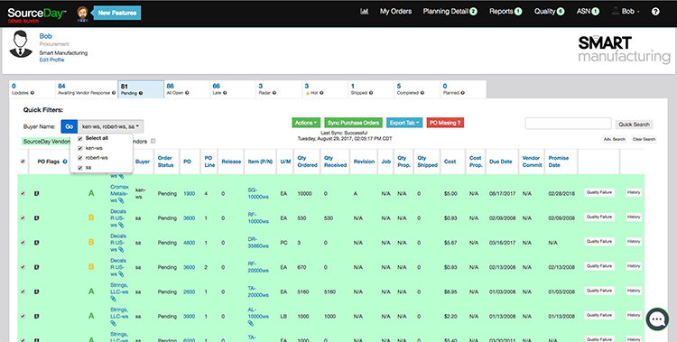 Buyer Dropdown