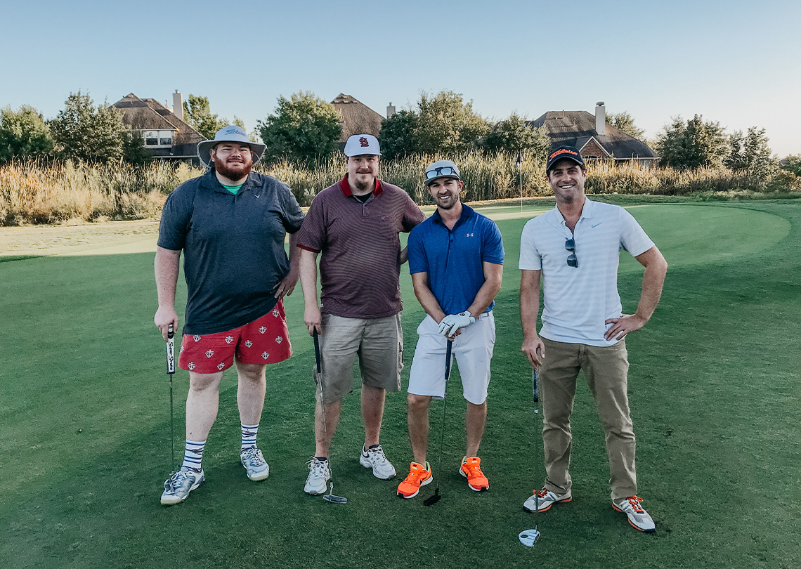SourceDay team at Brady's Bridge 1st Annual Golf Tournament