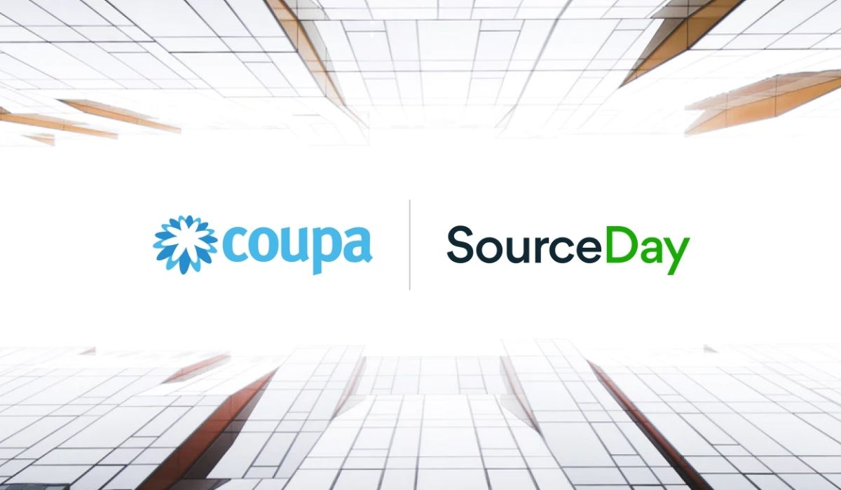 Coupa and SourceDay logos