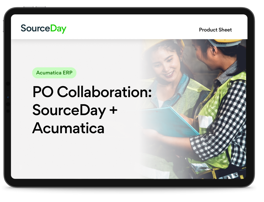 PO Collaboration: SourceDay + Acumatica