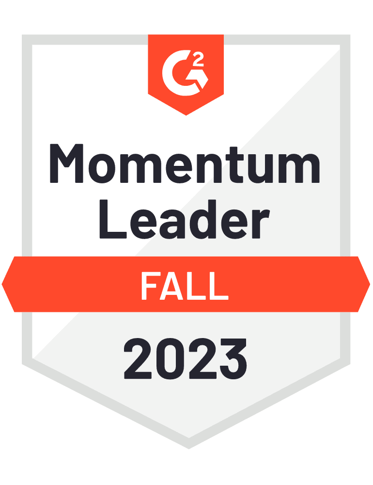 G2 Medal Momentum Leader Fall 2023